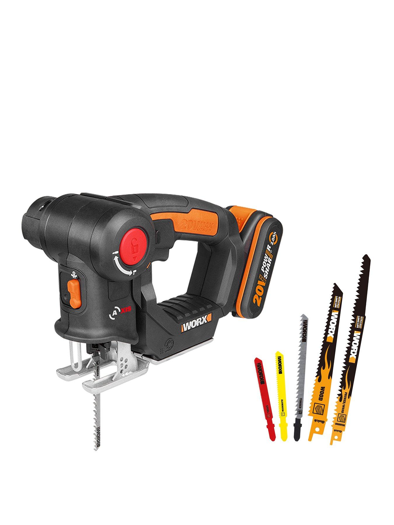 Product photograph of Worx Cordless Axis Multipurpose Saw Wx550 2 20volts from very.co.uk