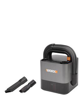 Product photograph of Worx Cordless Cubevac Compact Vacuum Wx030 20v from very.co.uk