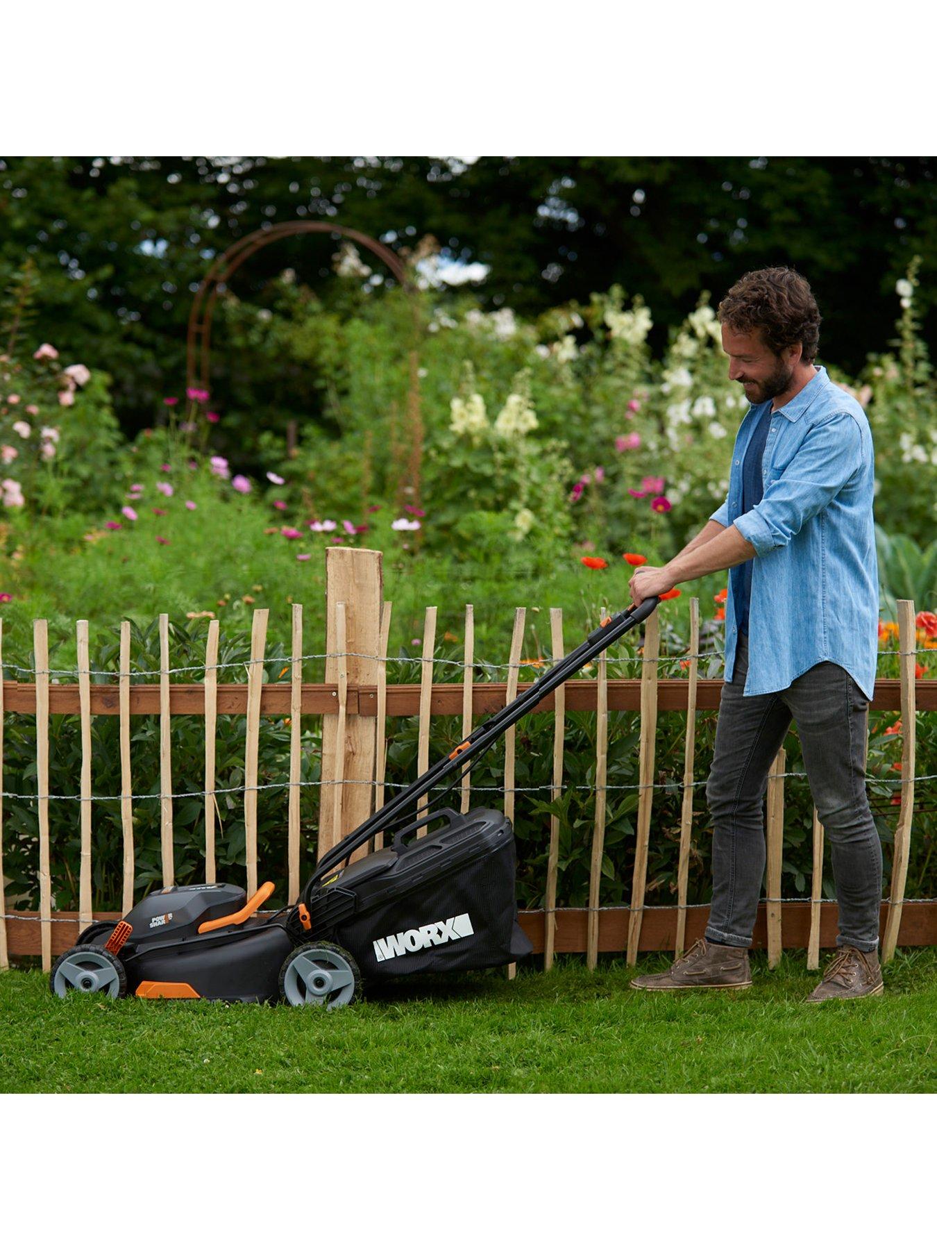 Worx Cordless 34cm Dual Battery Lawn Mower WG779E.2 very