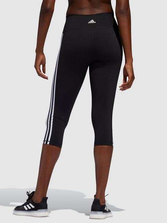 stillFront image of adidas-believe-this-3-stripe-34-leggings-black