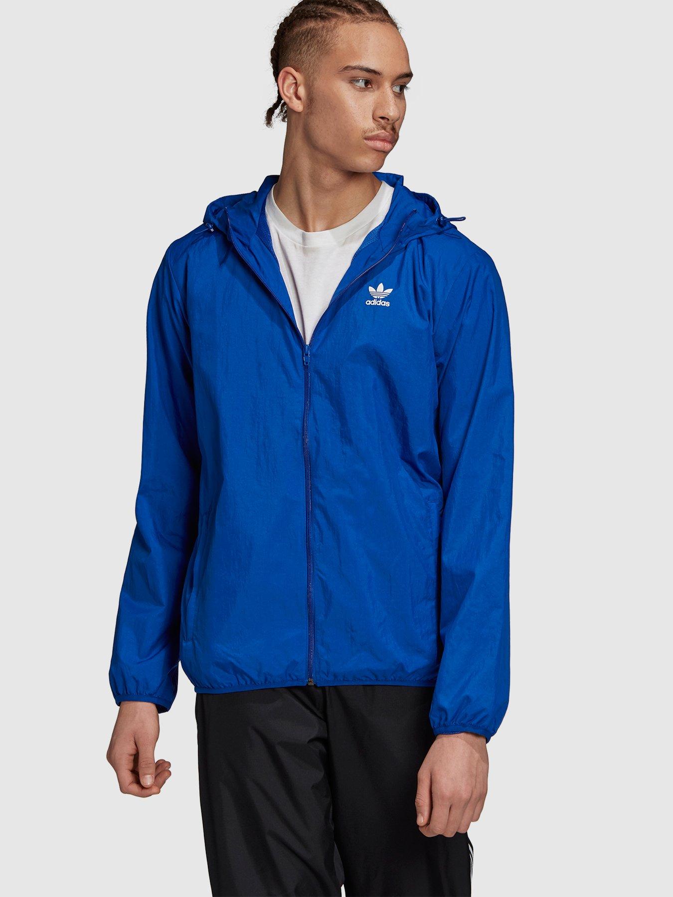 adidas blue windbreaker