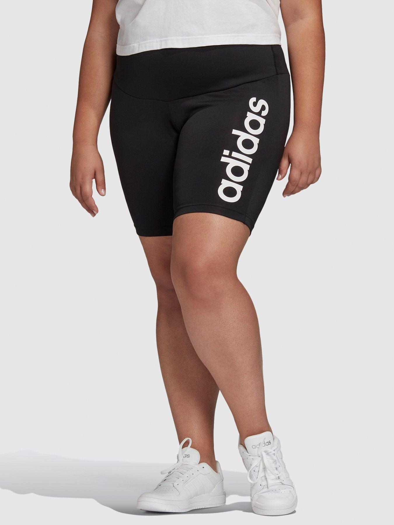 adidas plus size biker shorts