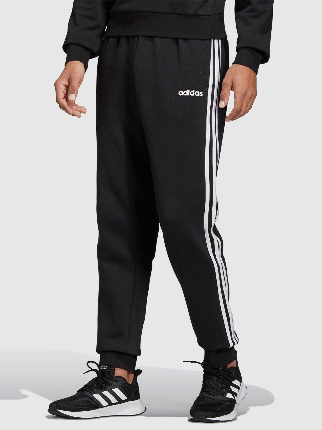 adidas 3 stripe essential track pants