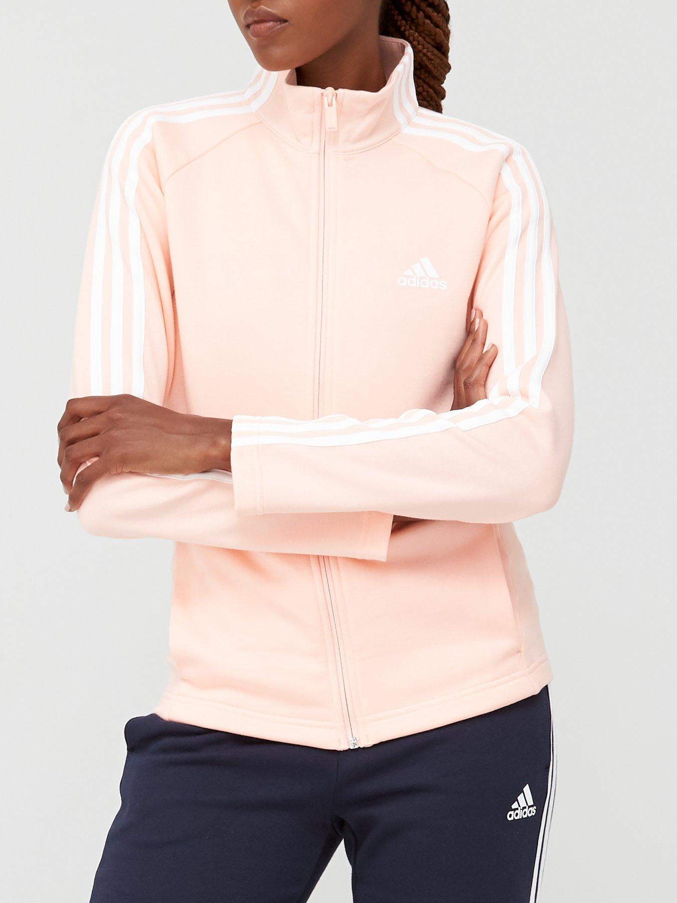 coral adidas tracksuit