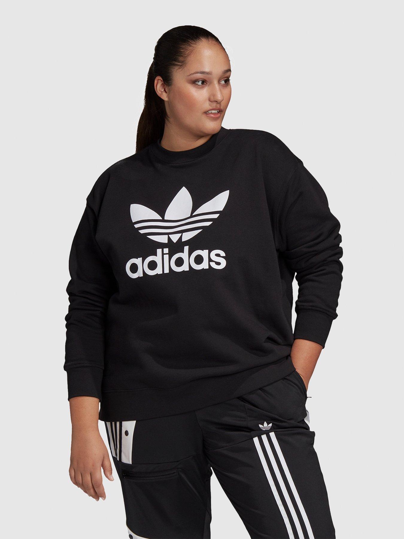 adidas women's trefoil graphic hoodie