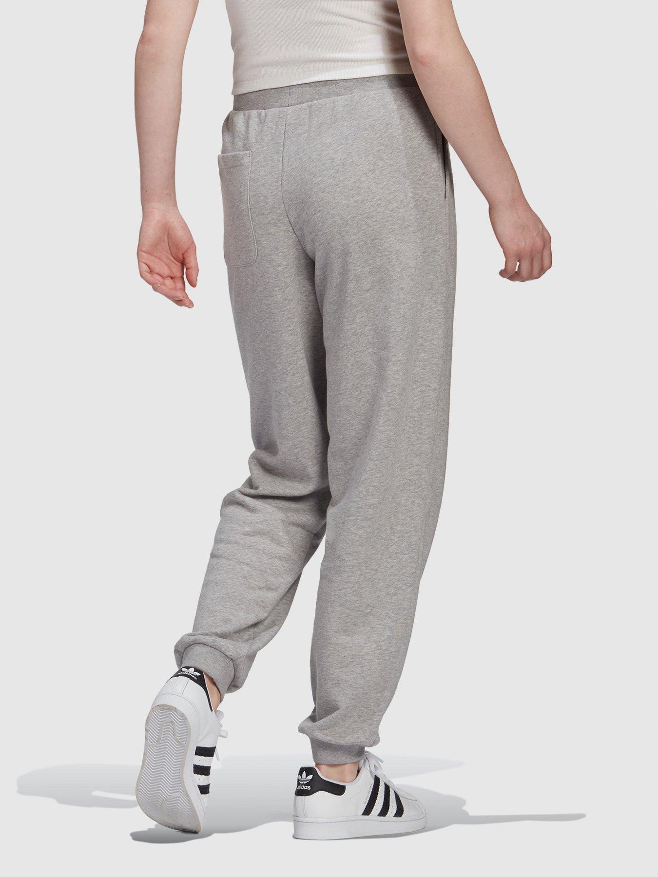 adidas originals essential trefoil cuffed fleece pants