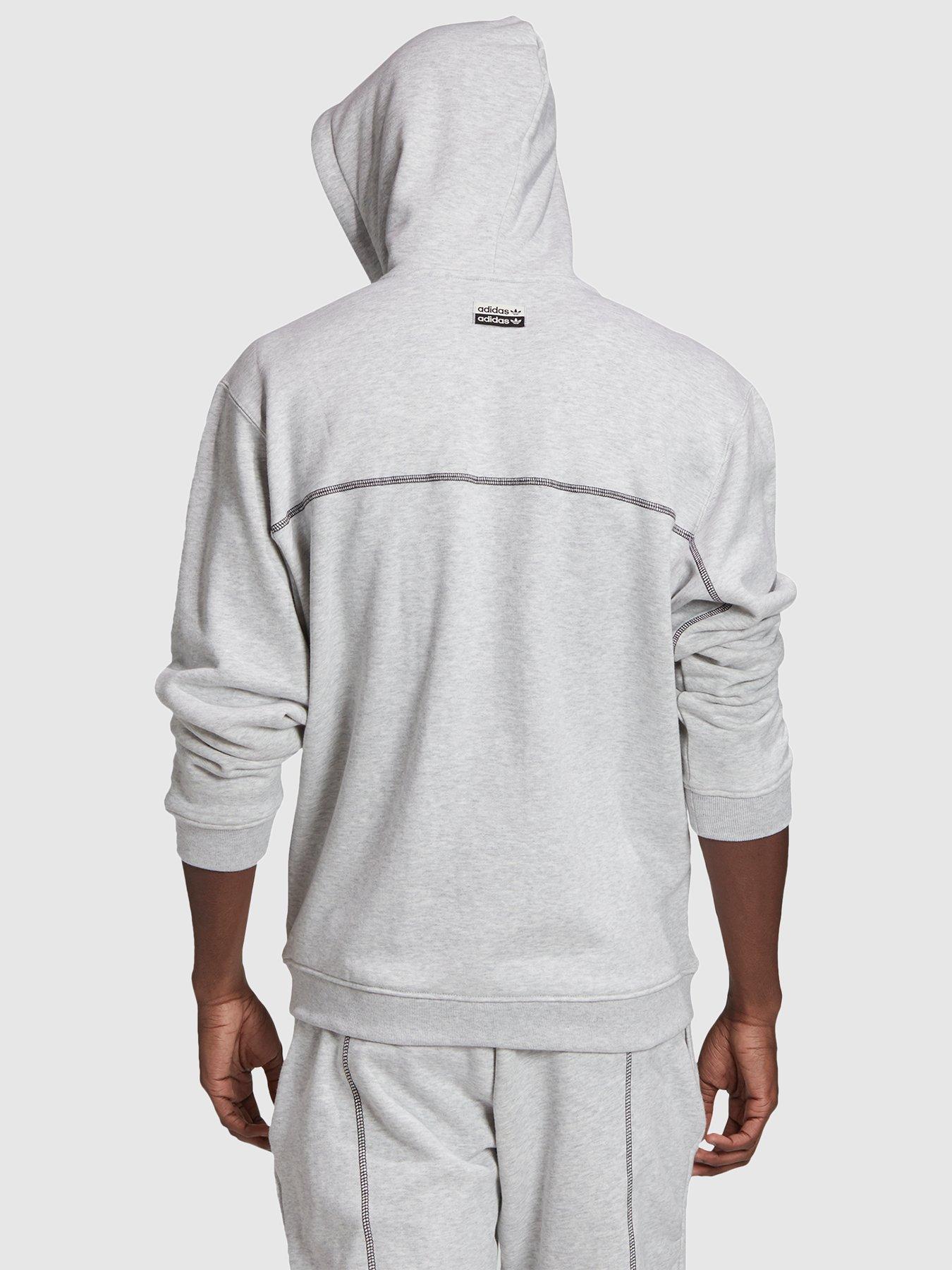adidas originals ryv hoodie in grey
