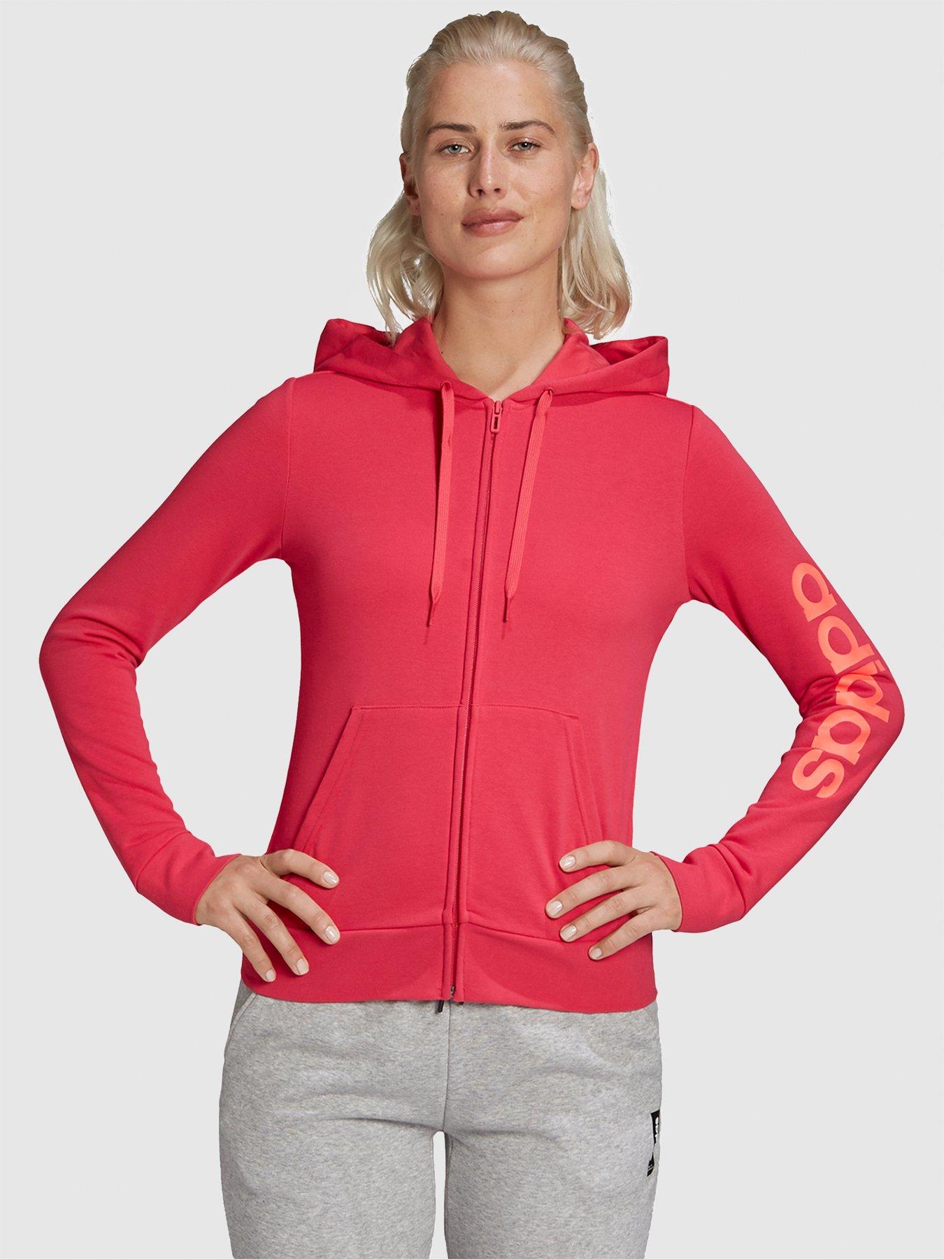 essentials linear hoodie adidas