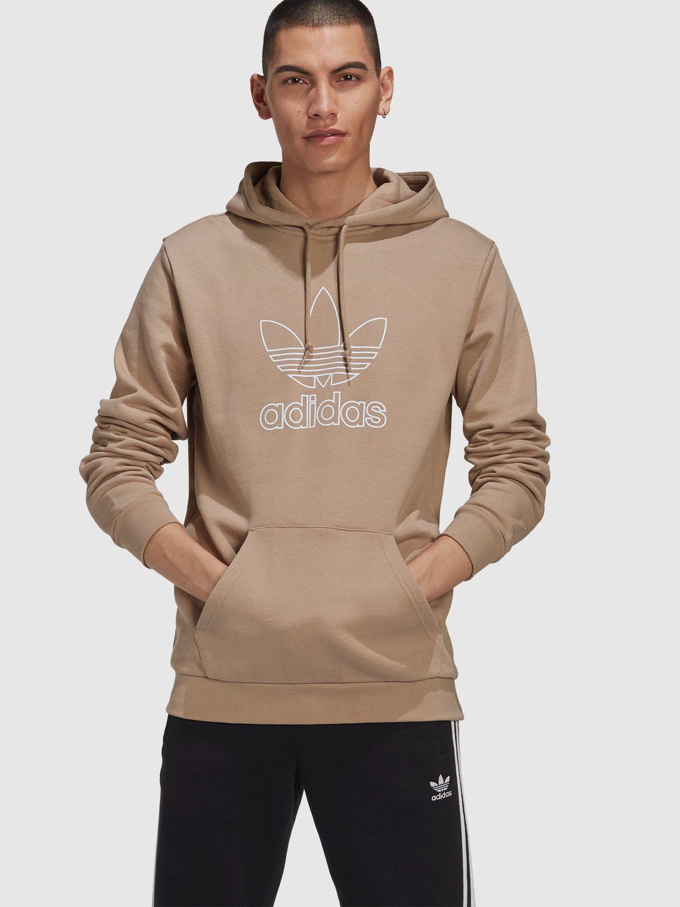 mens khaki adidas hoodie