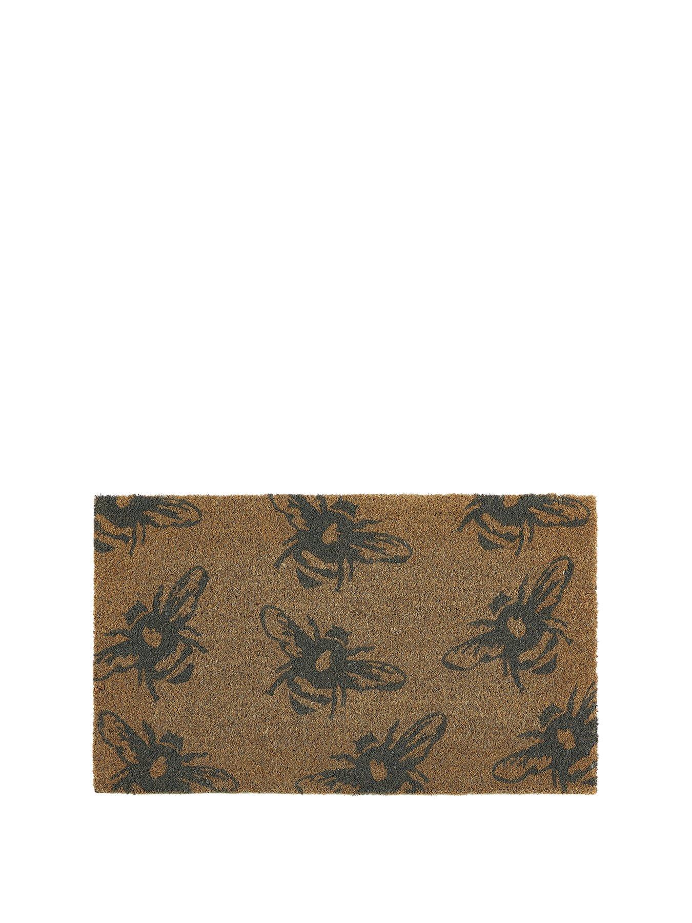 The Very Collection Buzzy Bee Coir Doormat - Natural