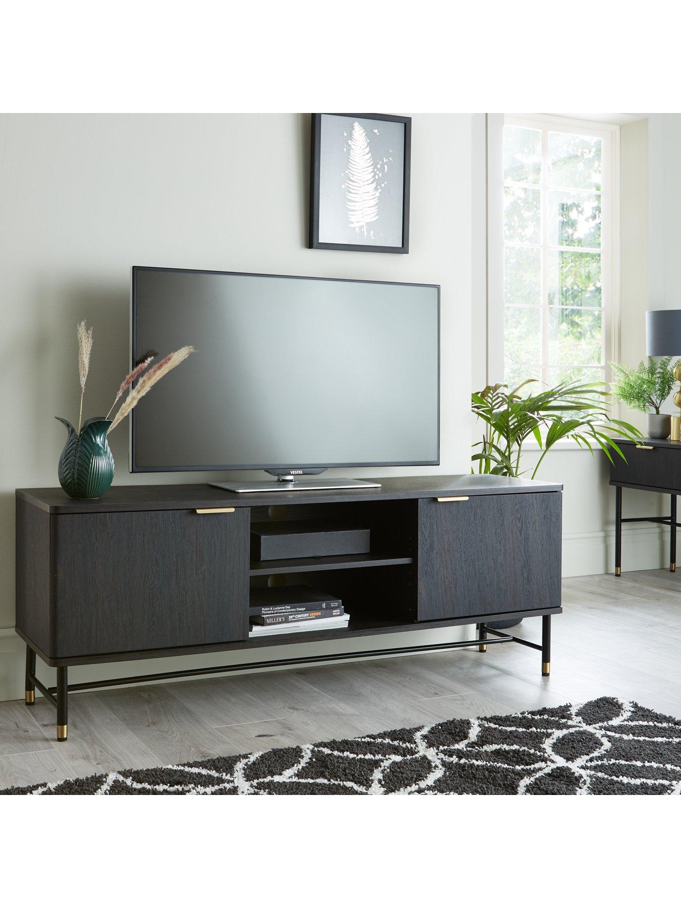 Black tv stand store 60 inch