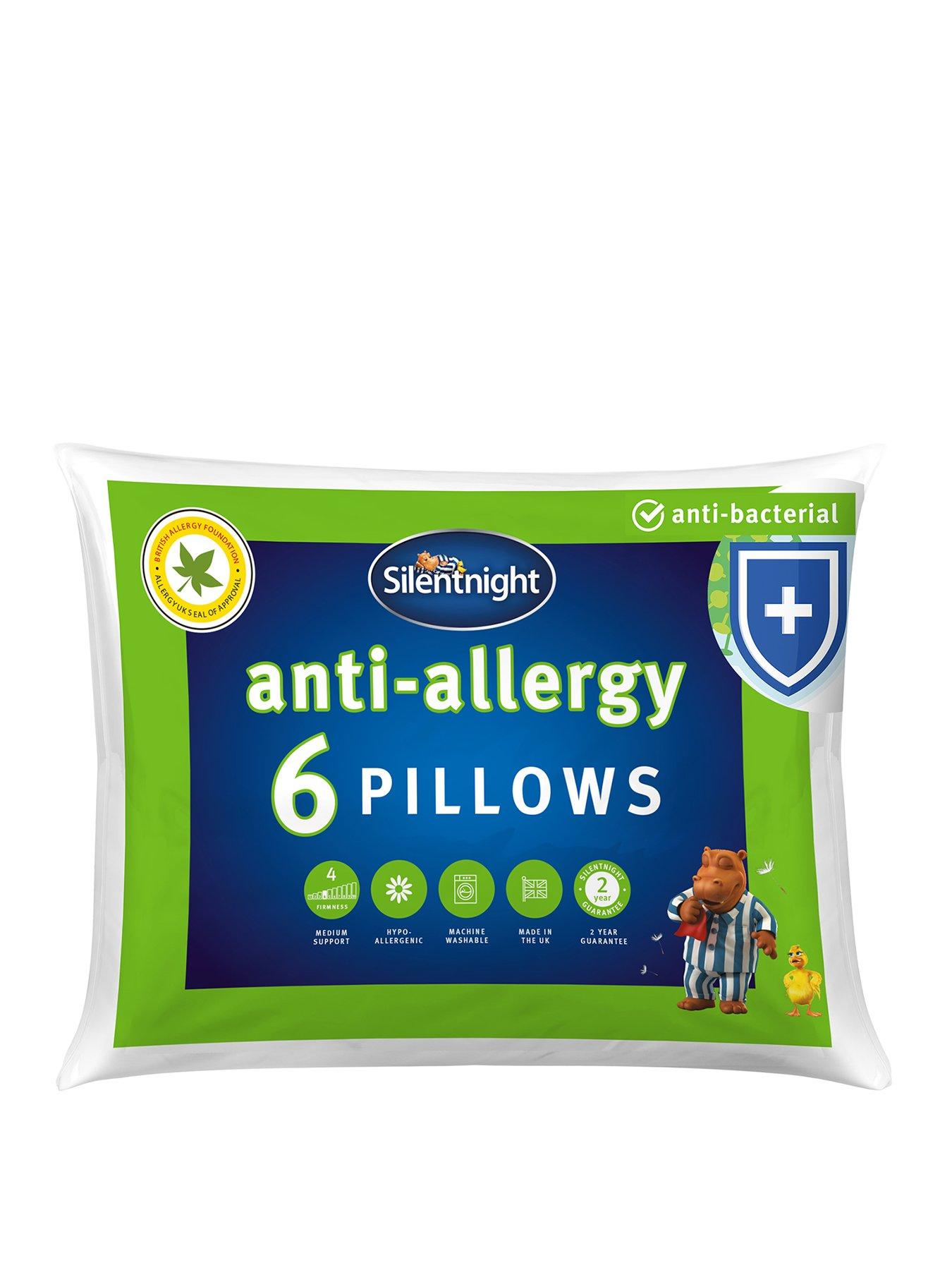 Product photograph of Silentnight Anti-allergy Pillows Ndash Pack Of 6 from very.co.uk