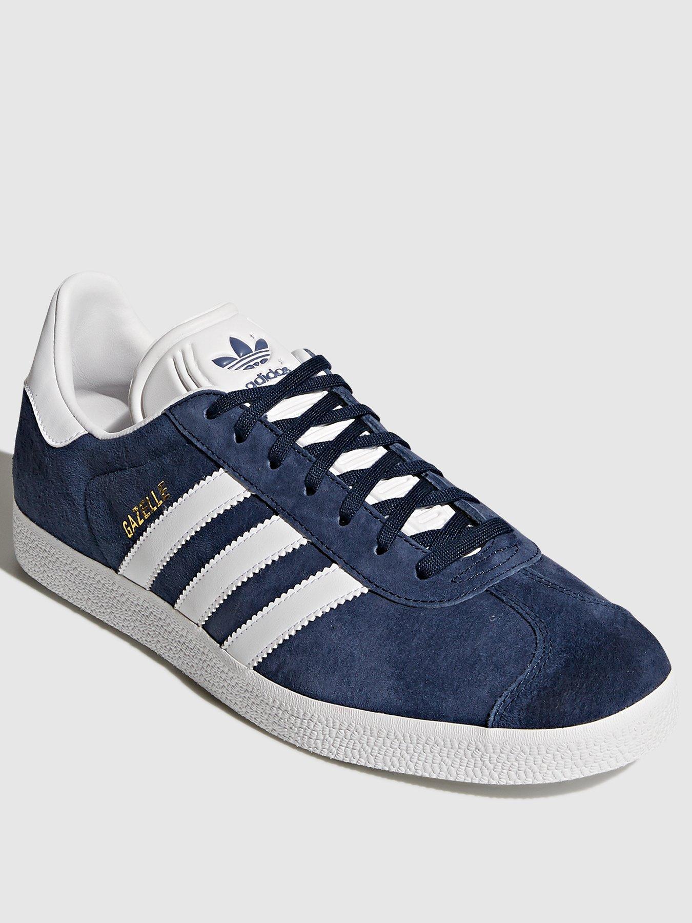 navy and white gazelles