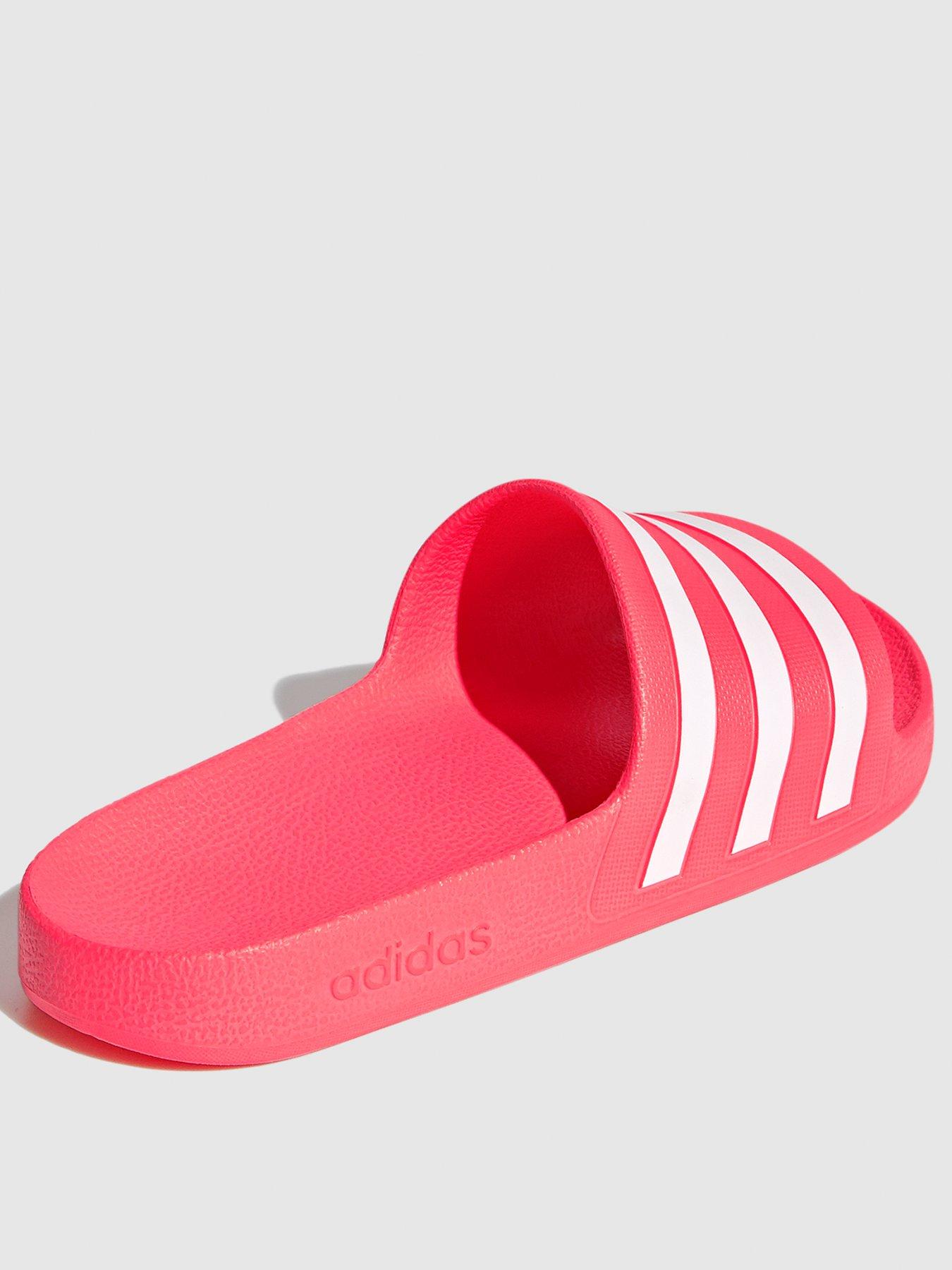 adidas aqua slides pink