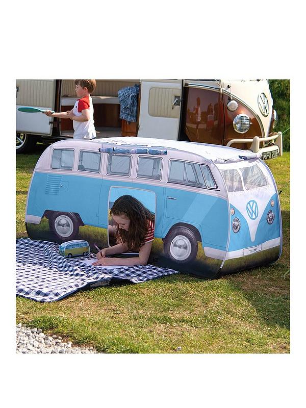 VW Camper Van Single Sleeping Bag for Kids and Adults 180 x 75 cm Blue 