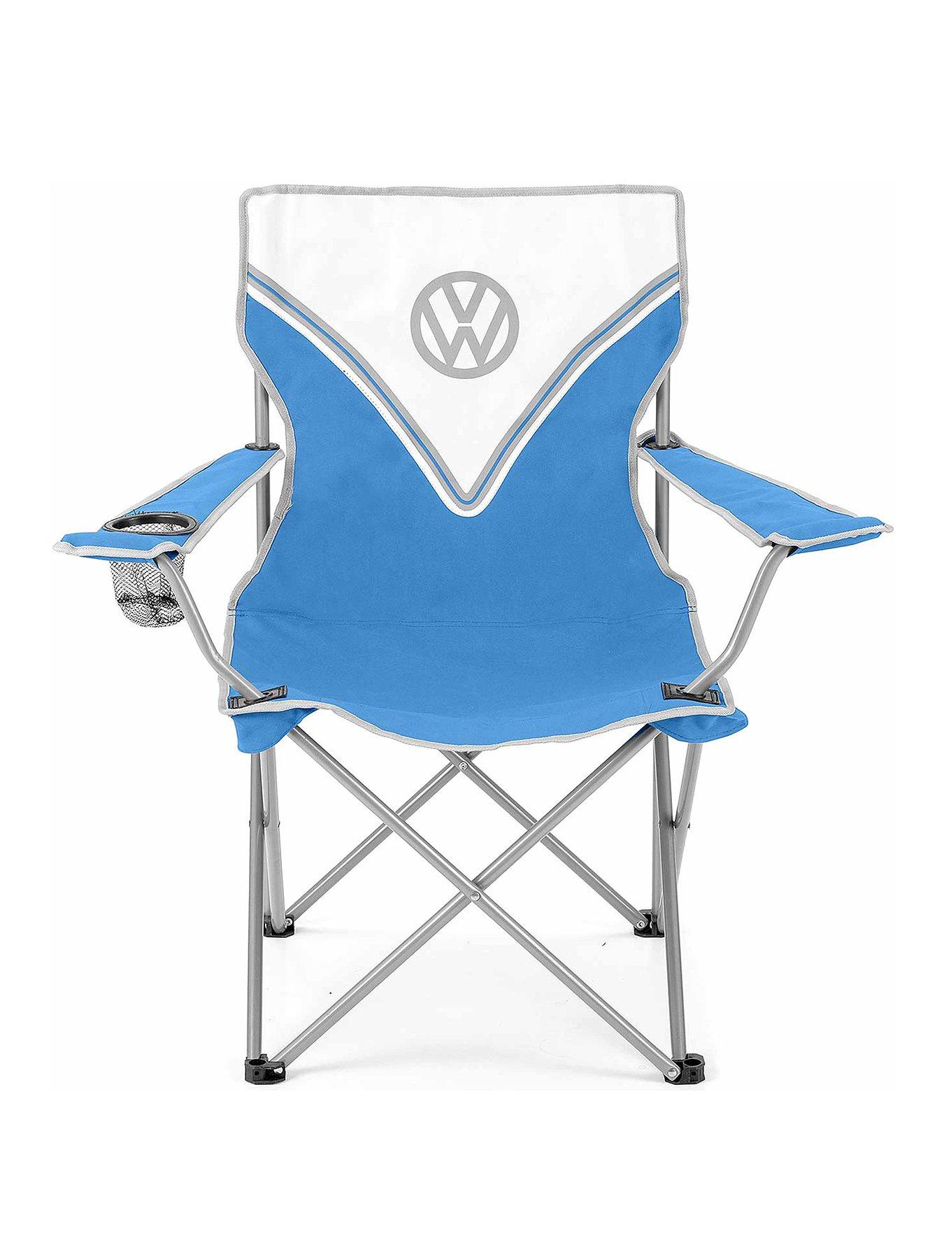 Product photograph of Volkswagen Vw Standard Camping Chair - Blue from very.co.uk