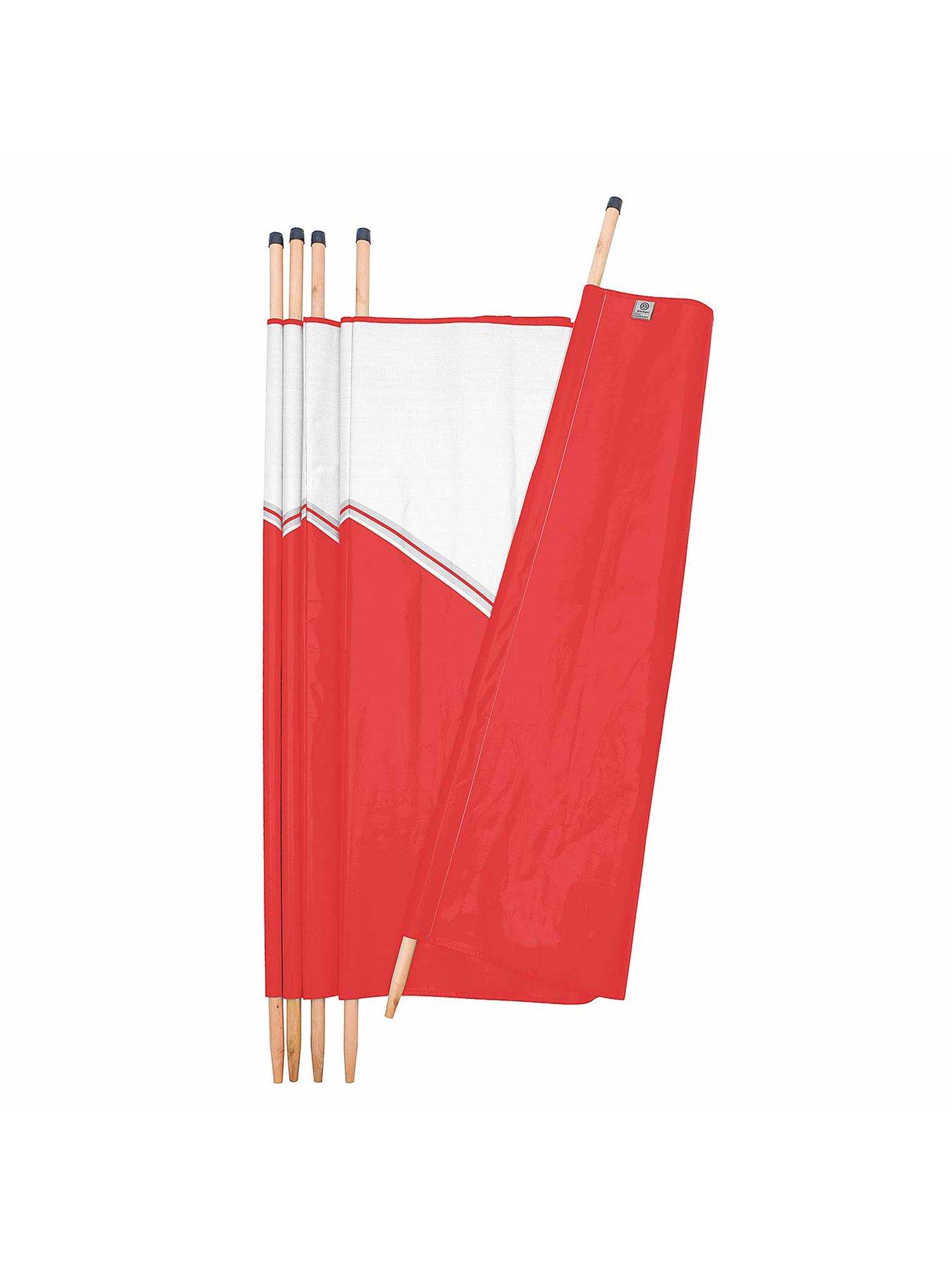 Image 3 of 6 of Volkswagen VW 5 Pole Tall Windbreak - Red