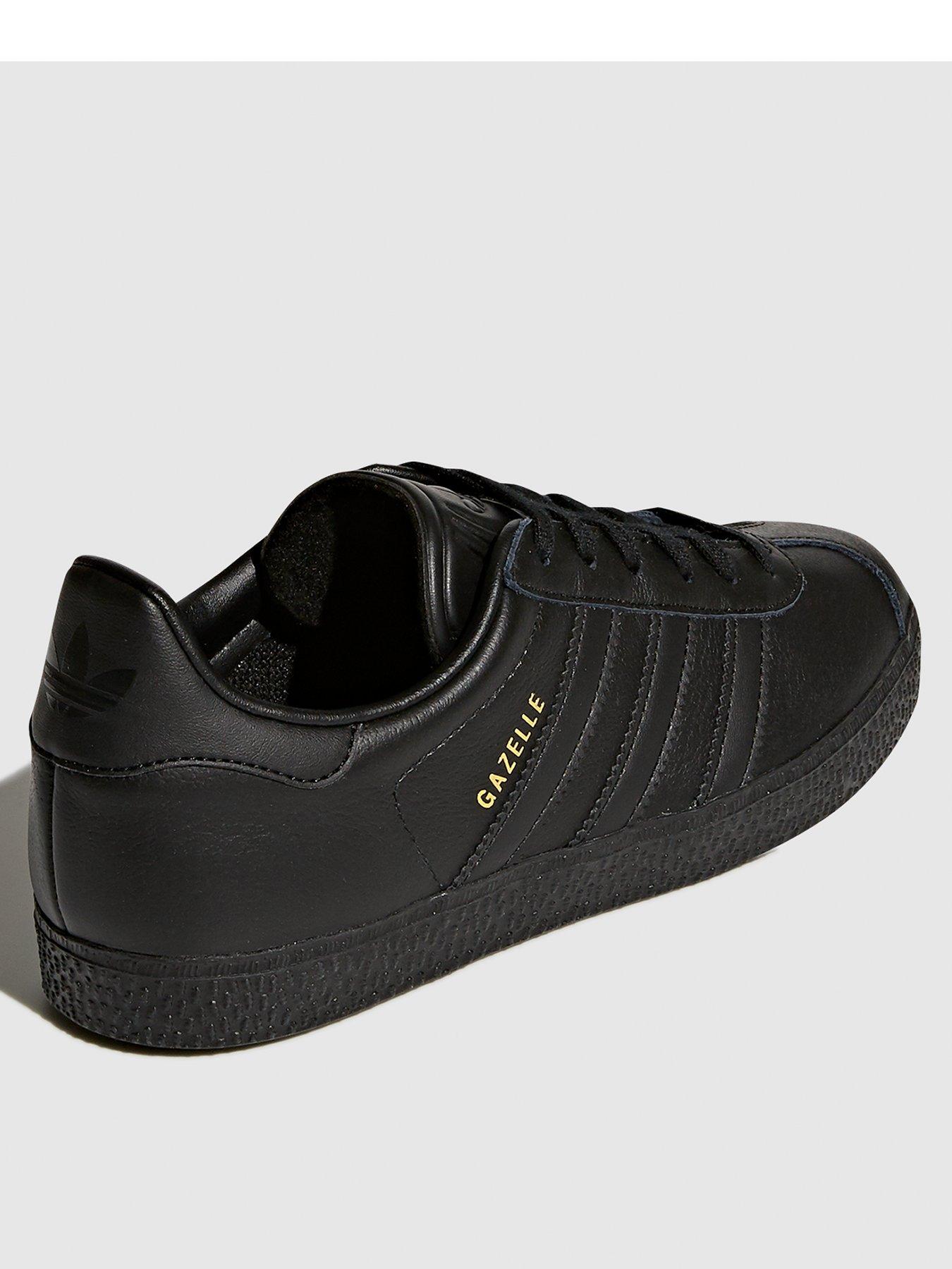 Adidas black clearance gazelle trainers junior