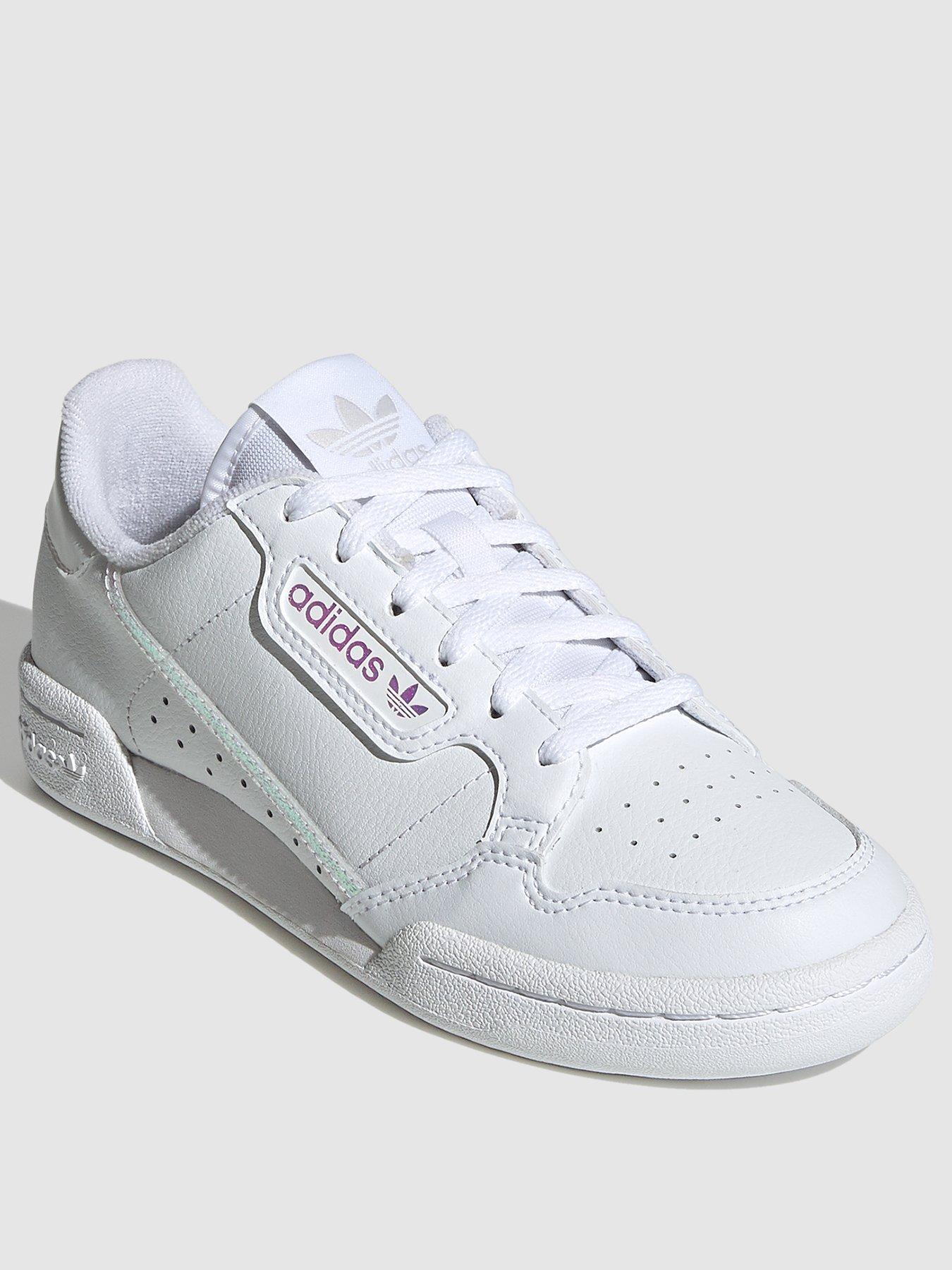 adidas originals white continental 80 trainers