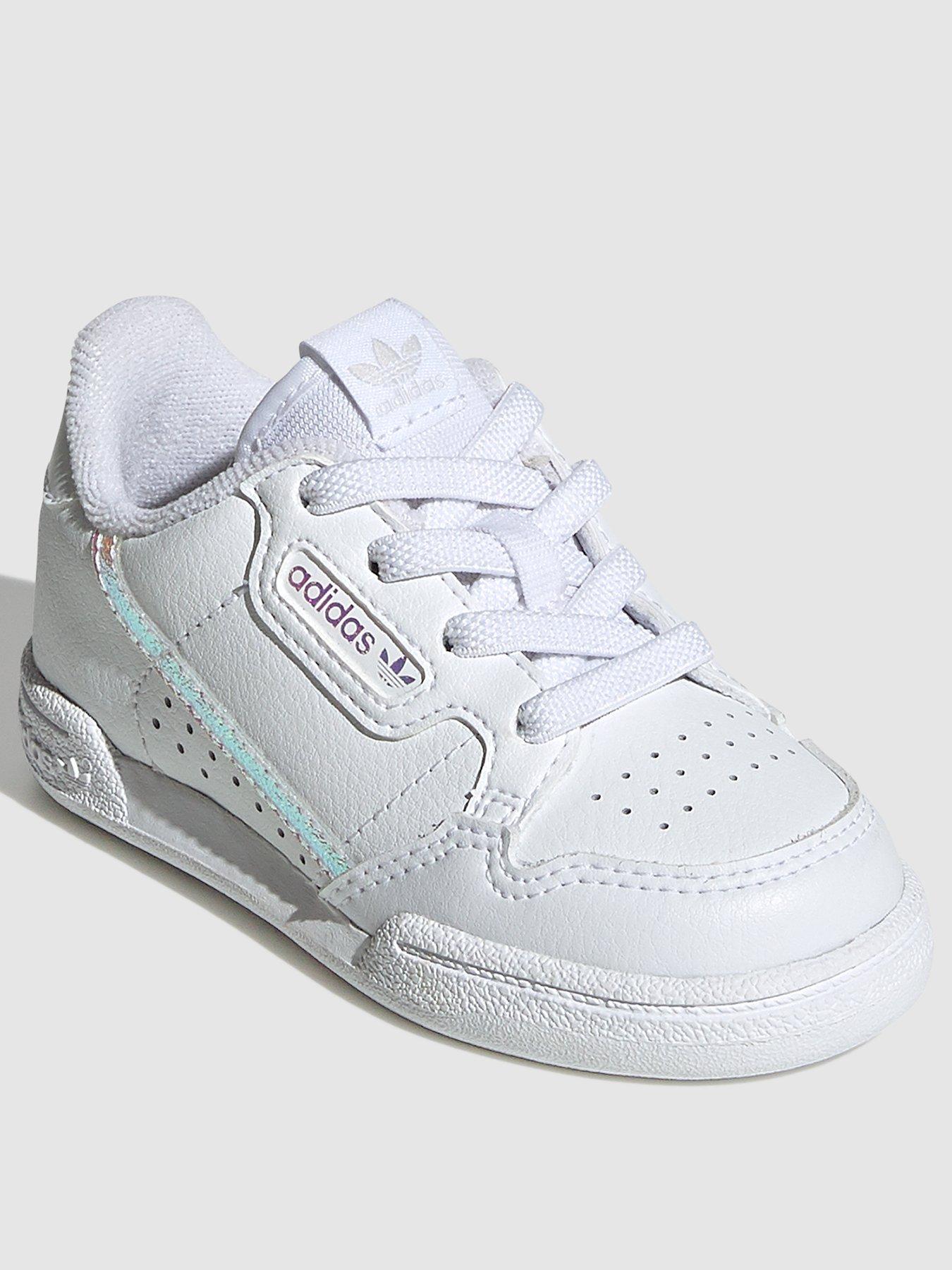 adidas continental 80 infant white