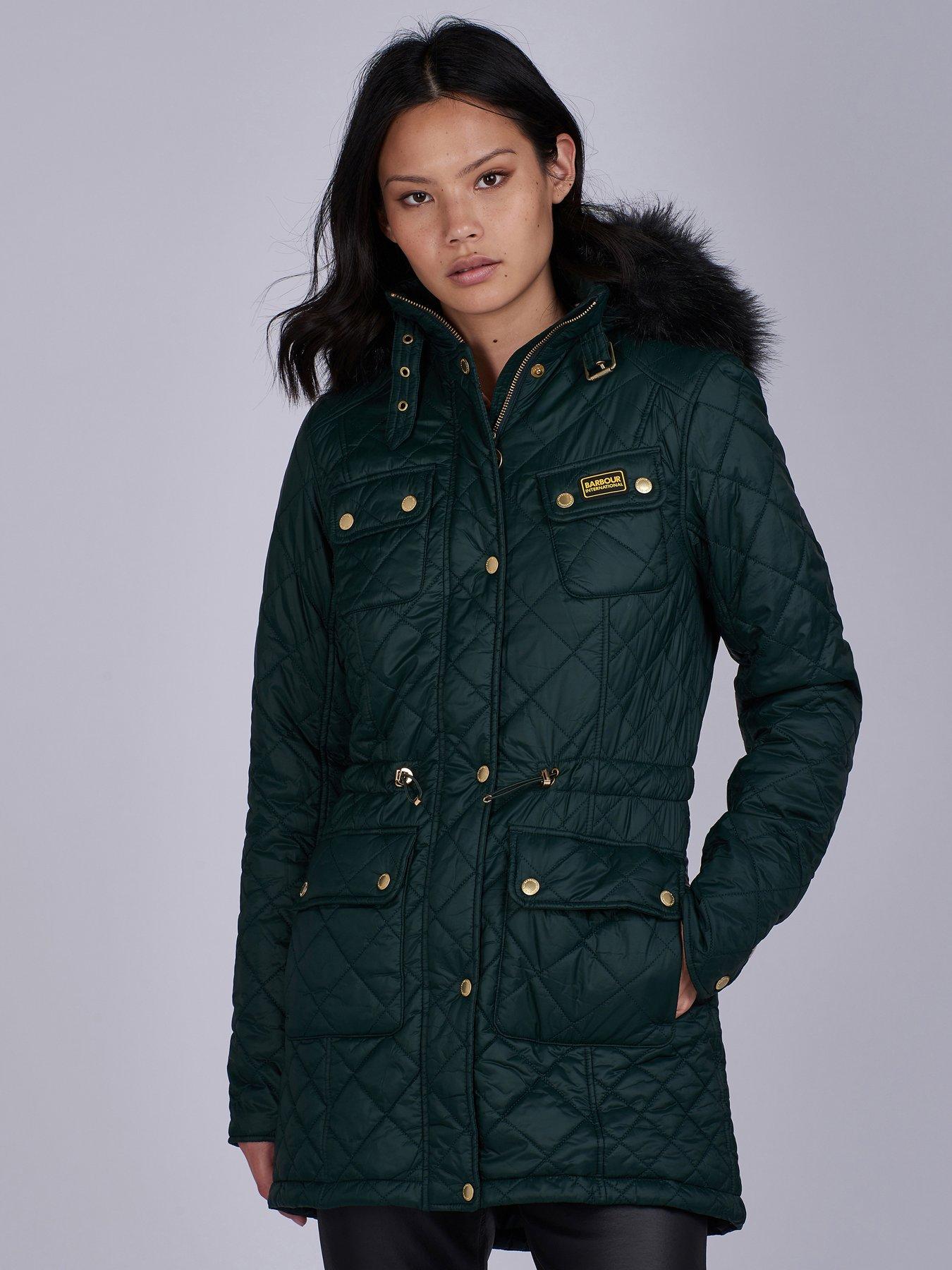 barbour enduro quilted jacket navy