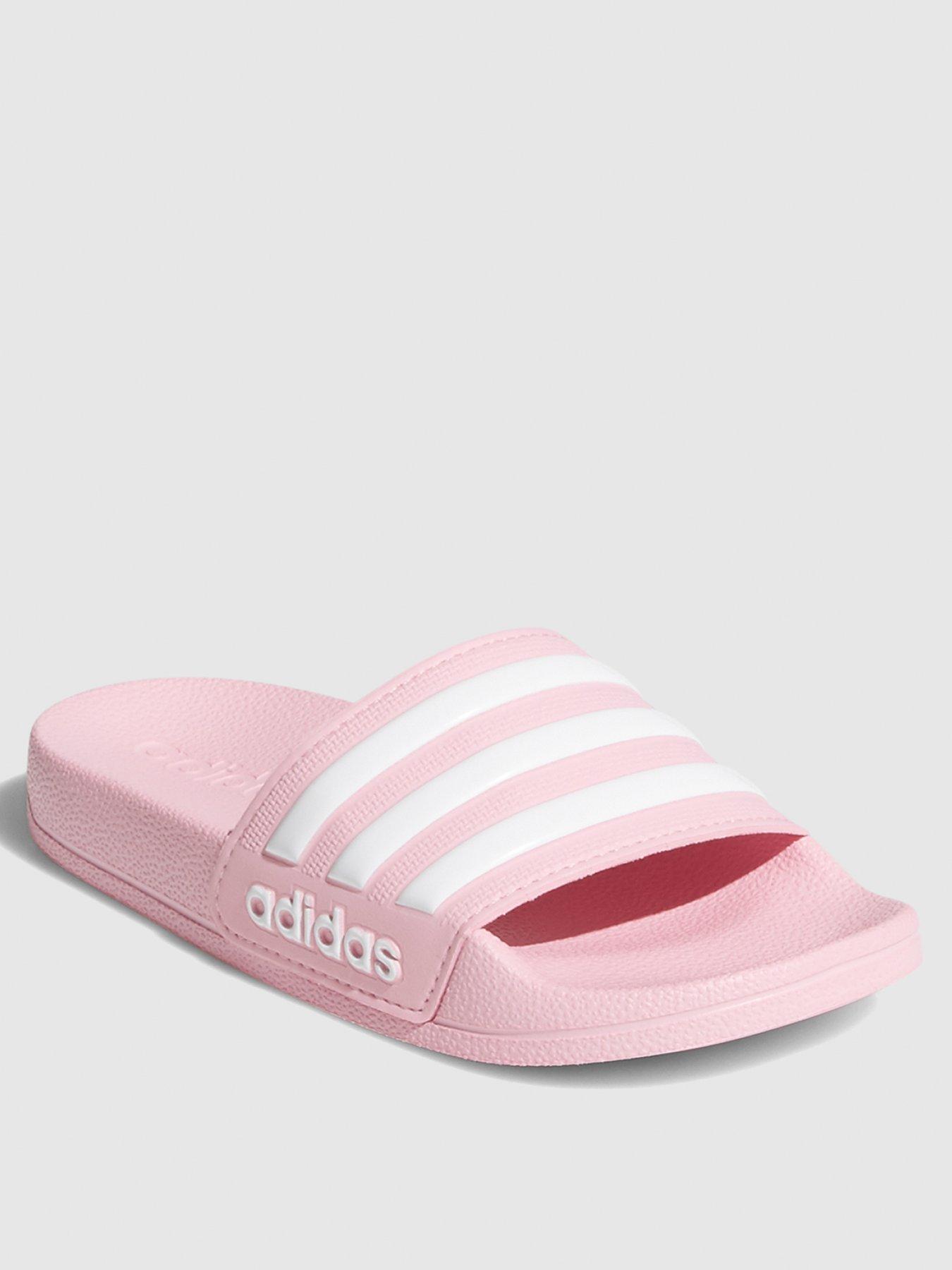 pink adidas sliders uk