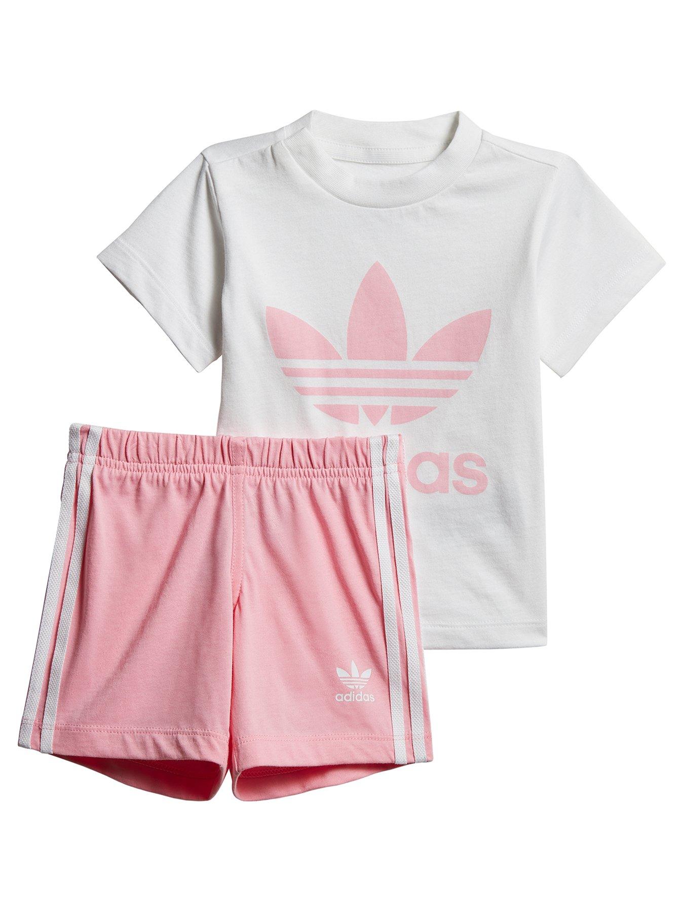 adidas shorts and crop top set