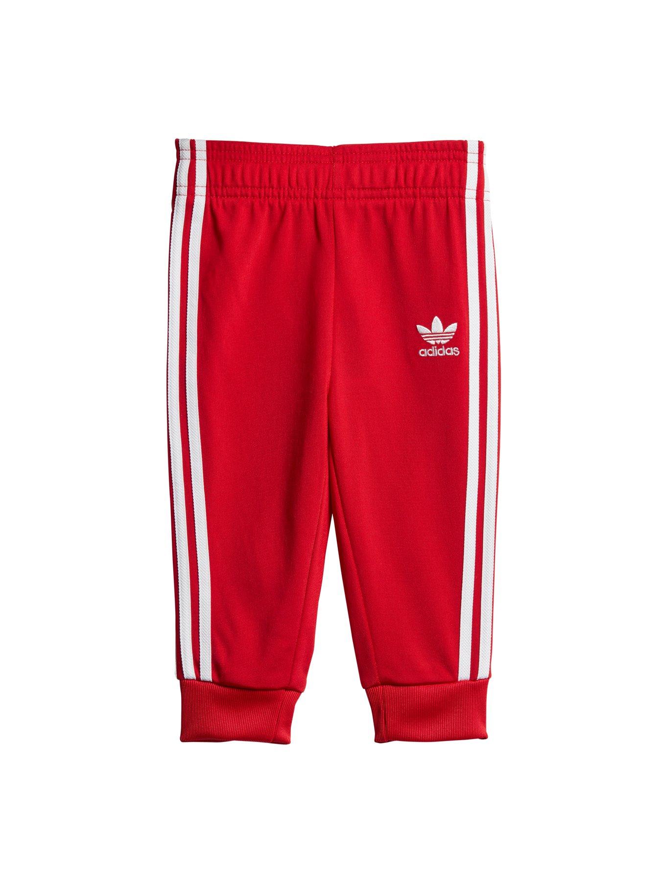 red adidas tracksuit baby
