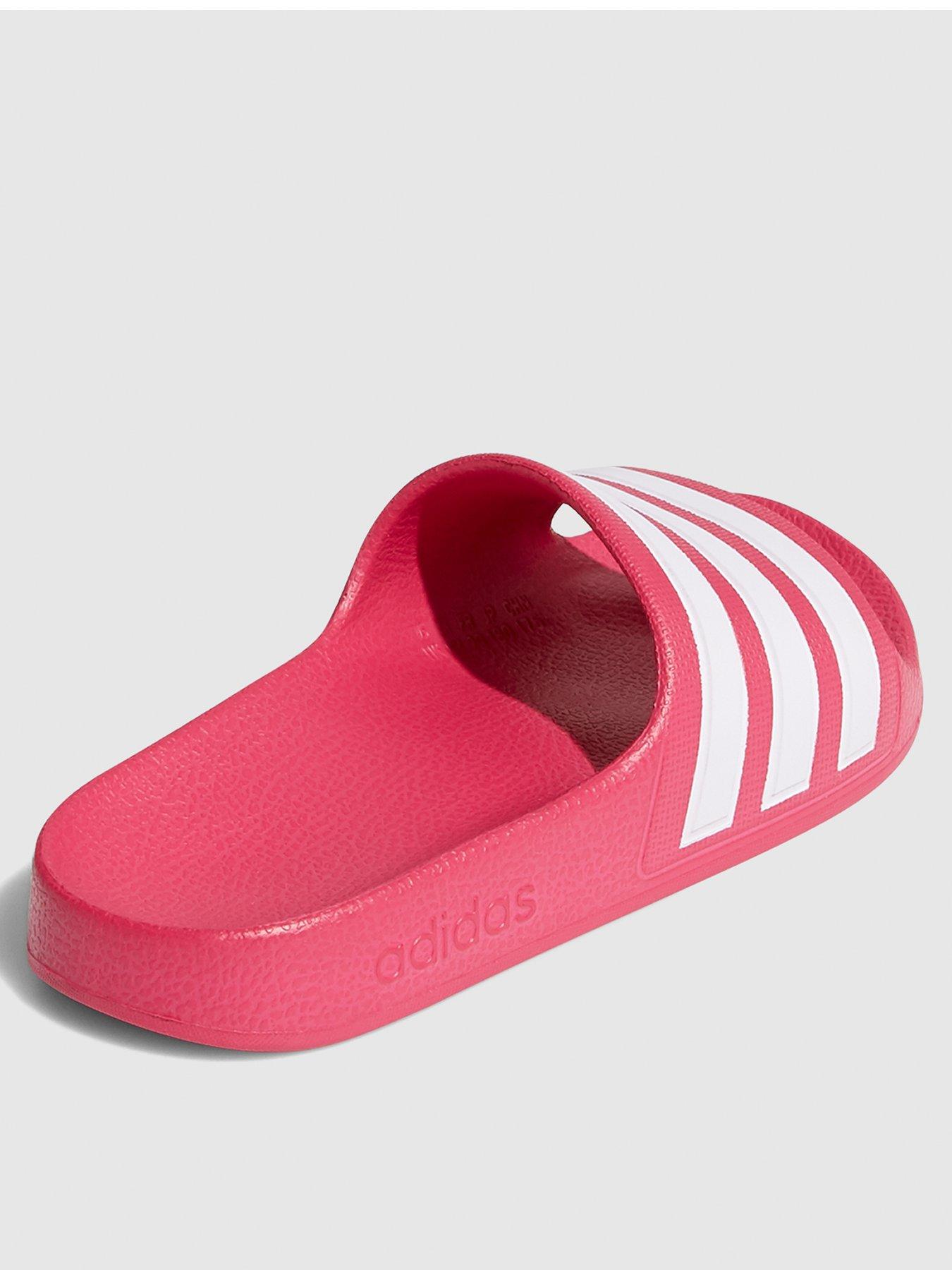pink sliders adidas