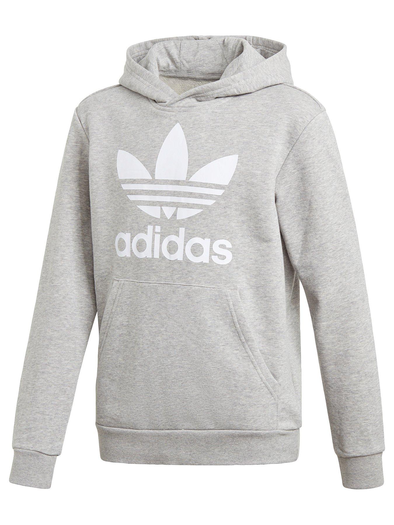 adidas heather grey hoodie