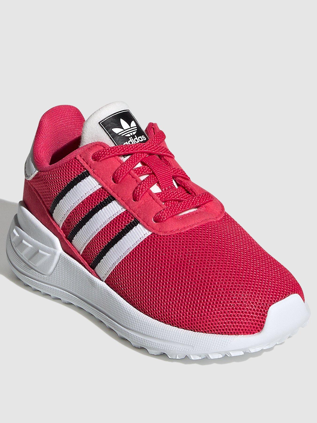 adidas pink and red trainers