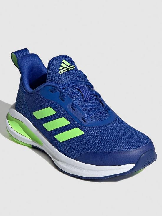 front image of adidas-fortarun-kids-trainers-bluewhite