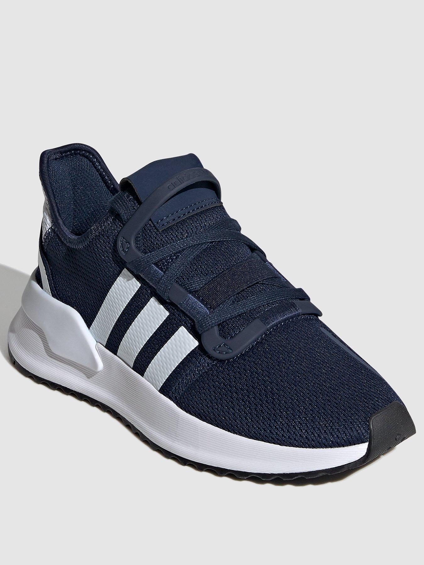 navy adidas trainers junior