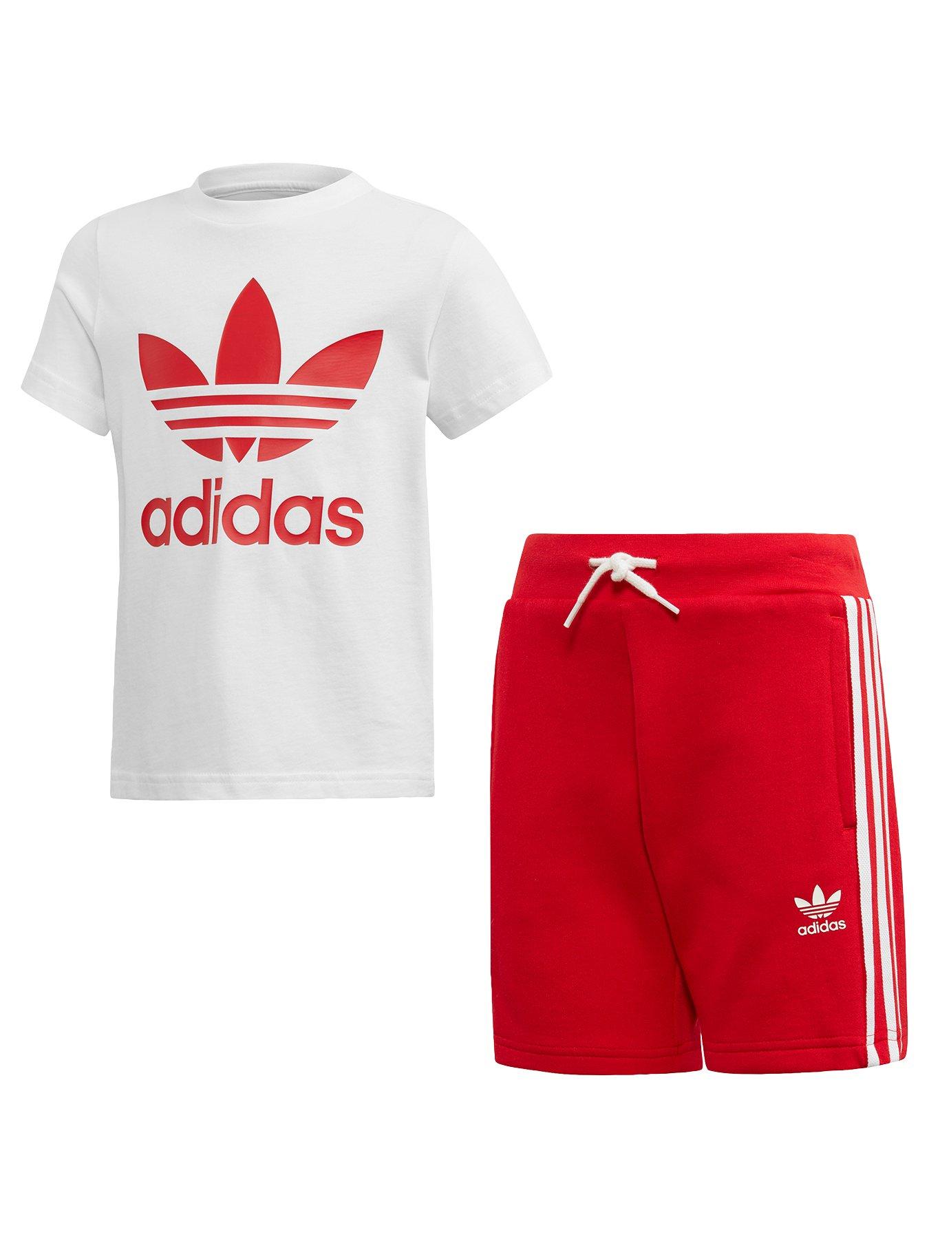 red adidas set