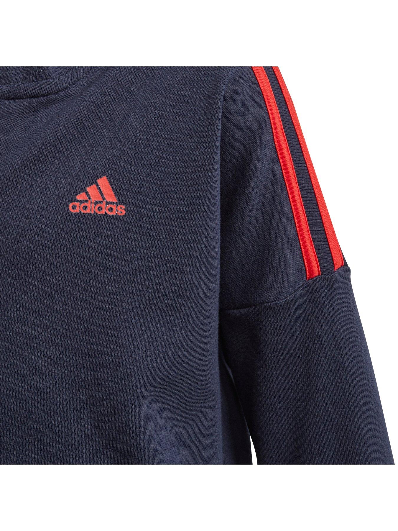 boys navy adidas tracksuit