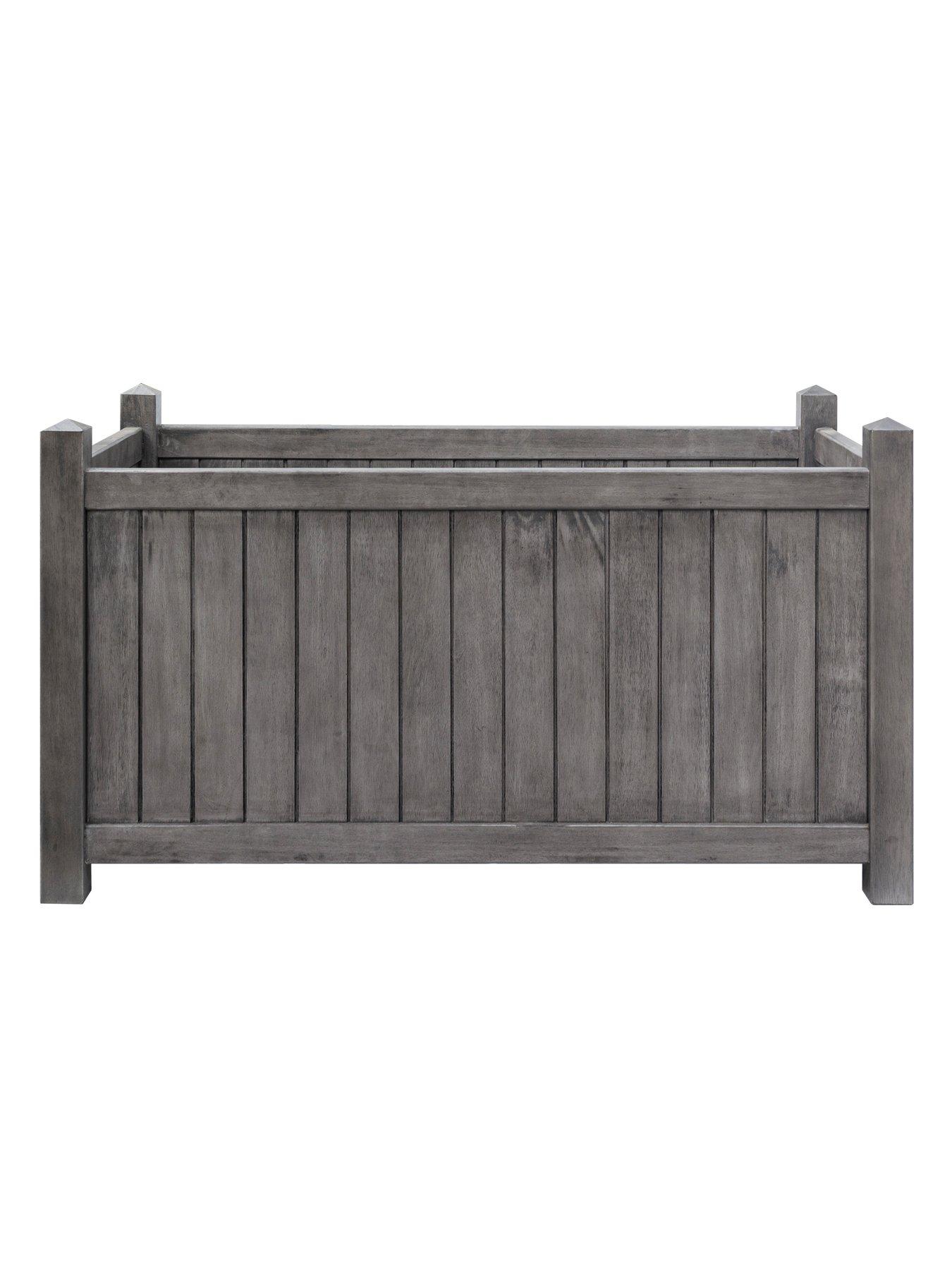 Image 2 of 6 of Rowlinson Alderley Grey Rectangular Planter