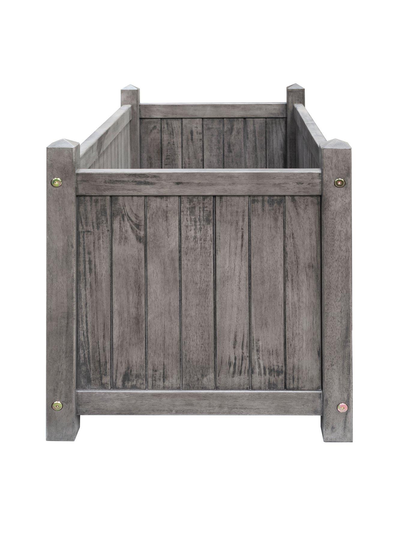 Image 3 of 6 of Rowlinson Alderley Grey Rectangular Planter