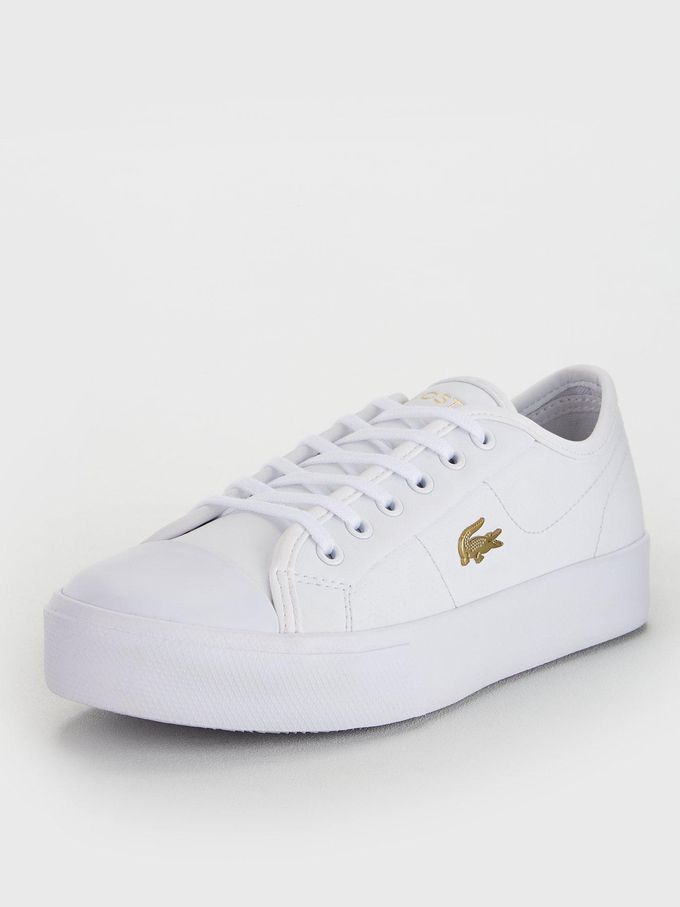 lacoste white shoes outfit