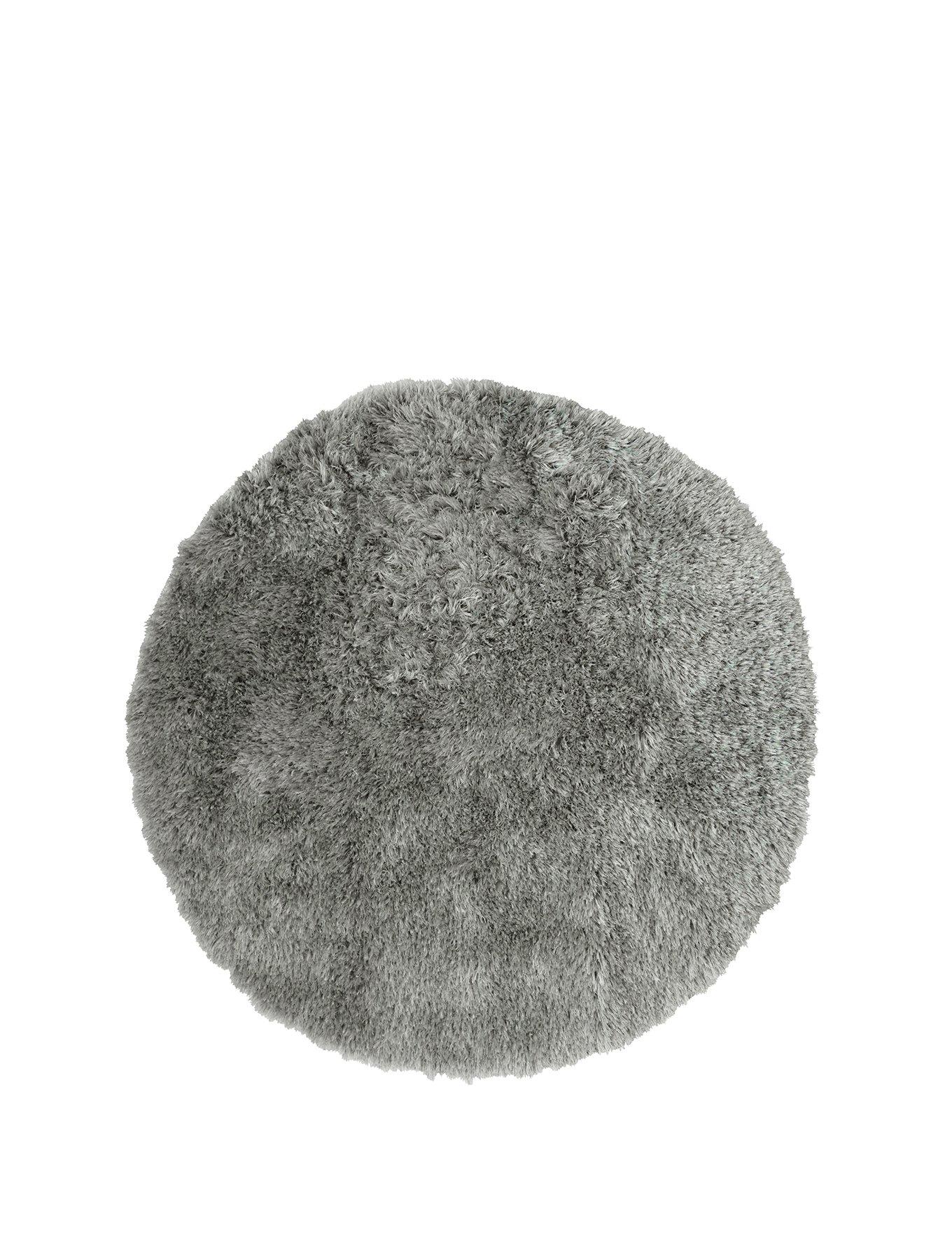 Product photograph of Everyday Circle Rug - Grey from very.co.uk