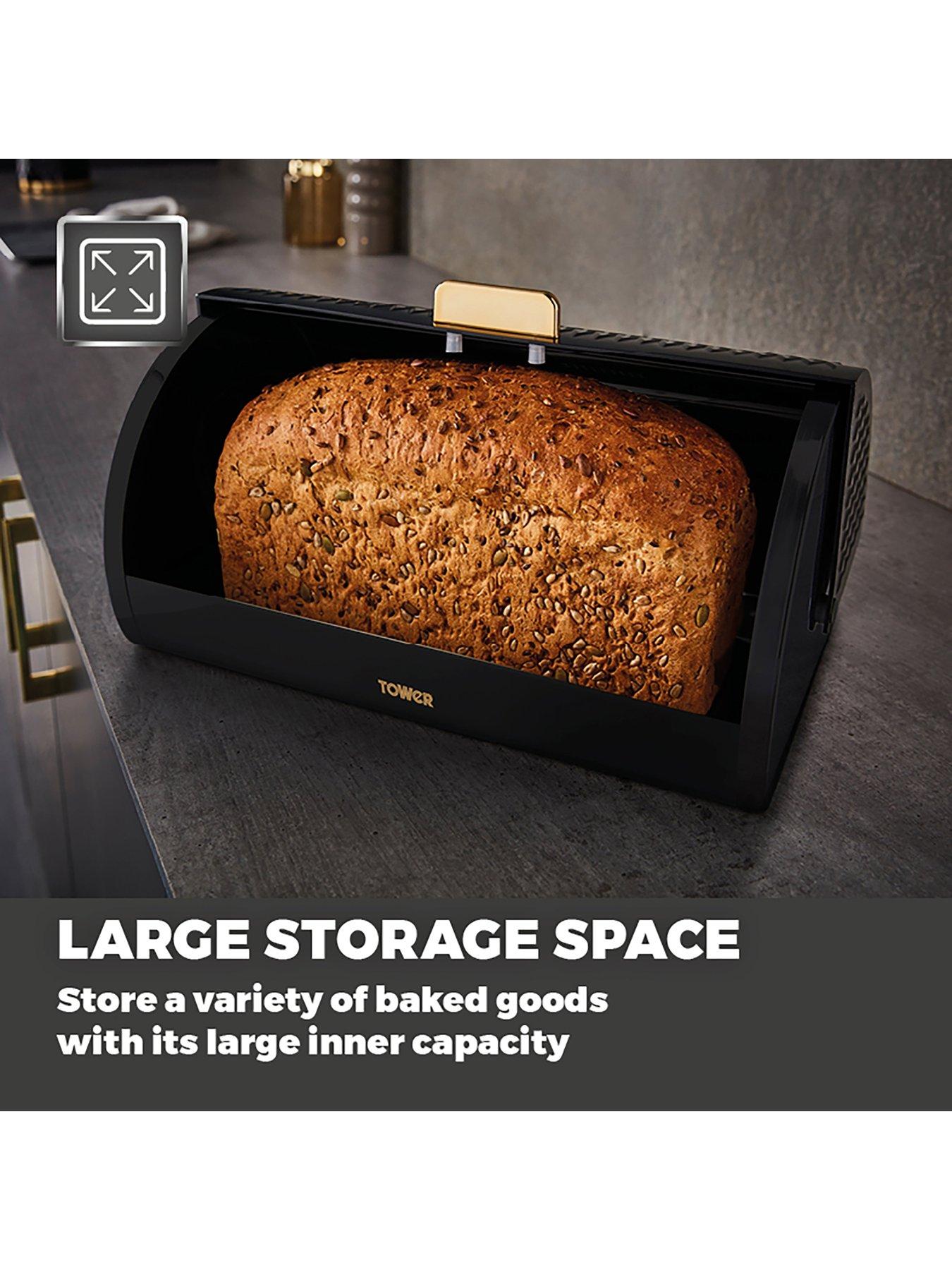Image 4 of 6 of Tower Empire Bread Bin &ndash; Black