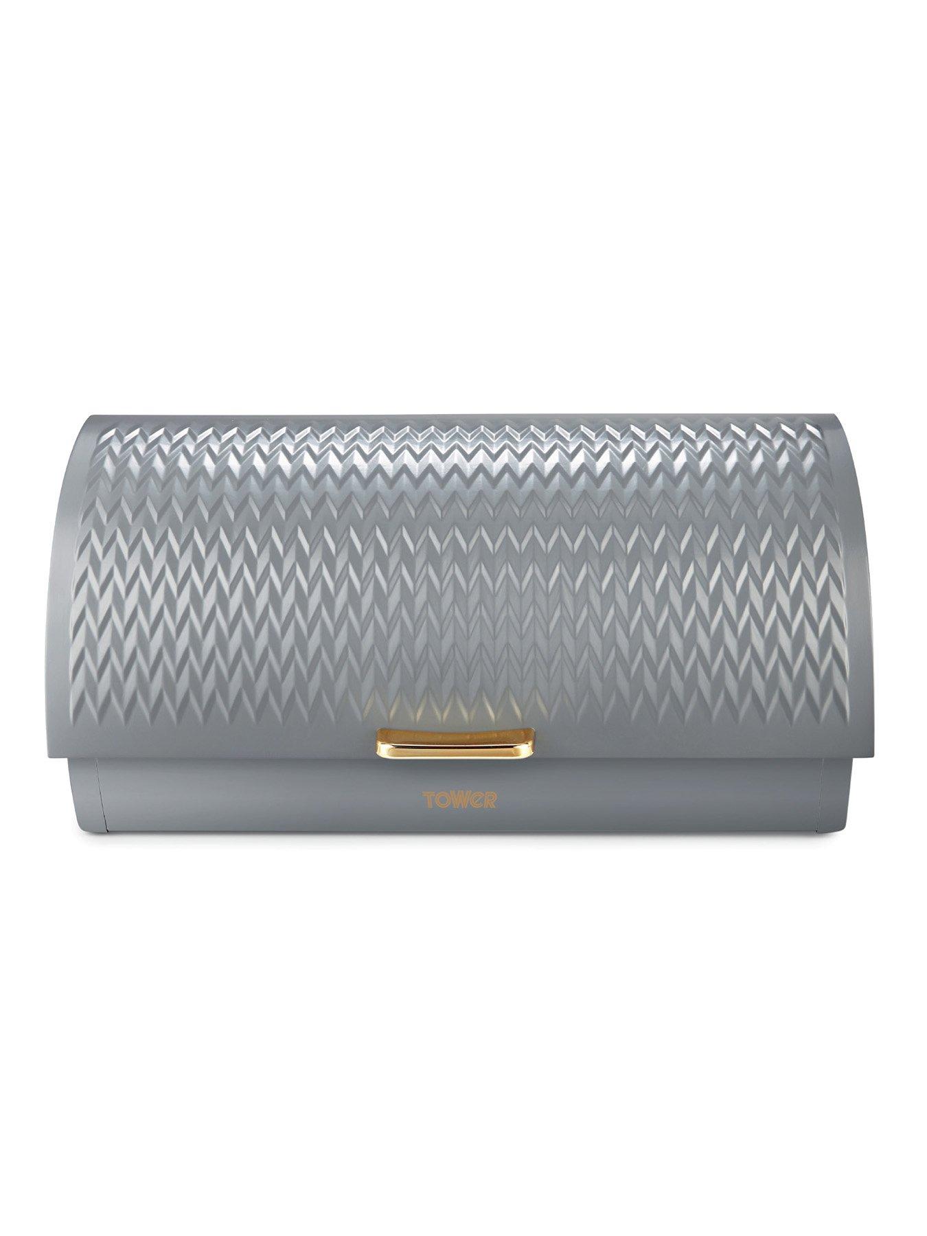 Image 2 of 7 of Tower Empire Roll-Top Bread Bin &ndash; Grey