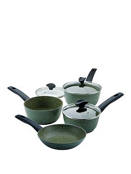 Product photograph of Prestige Set 4 Piece Pan Set - Green from very.co.uk