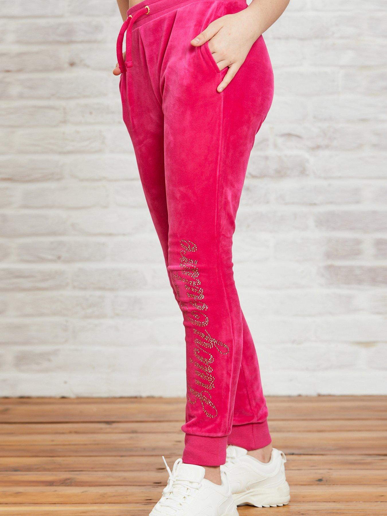 juicy couture diamante velour joggers women's