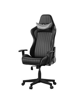 Product photograph of Alphason Senna Office Chair- Black Grey from very.co.uk