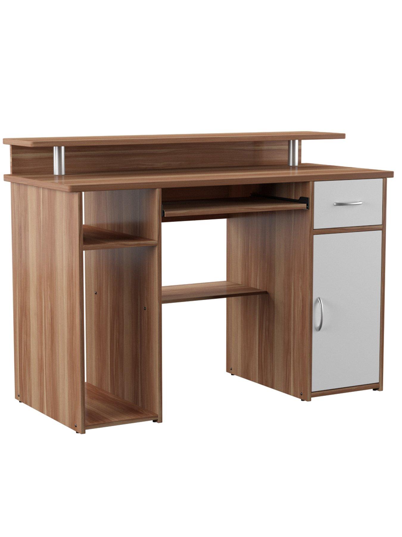 Alphason Albany Desk Walnut Effect Very Co Uk