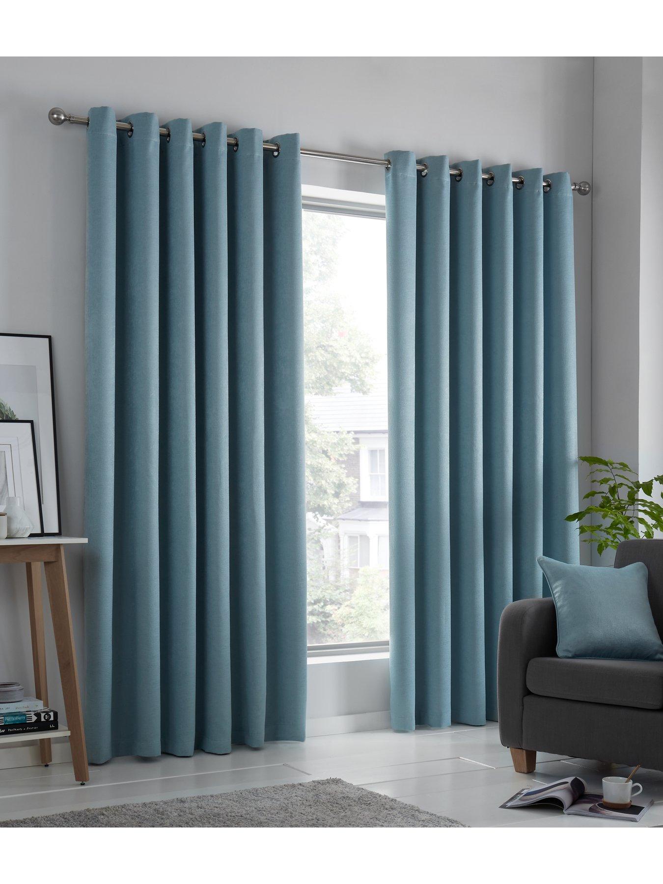 Fusion Strata Dim-Out Eyelet Curtains