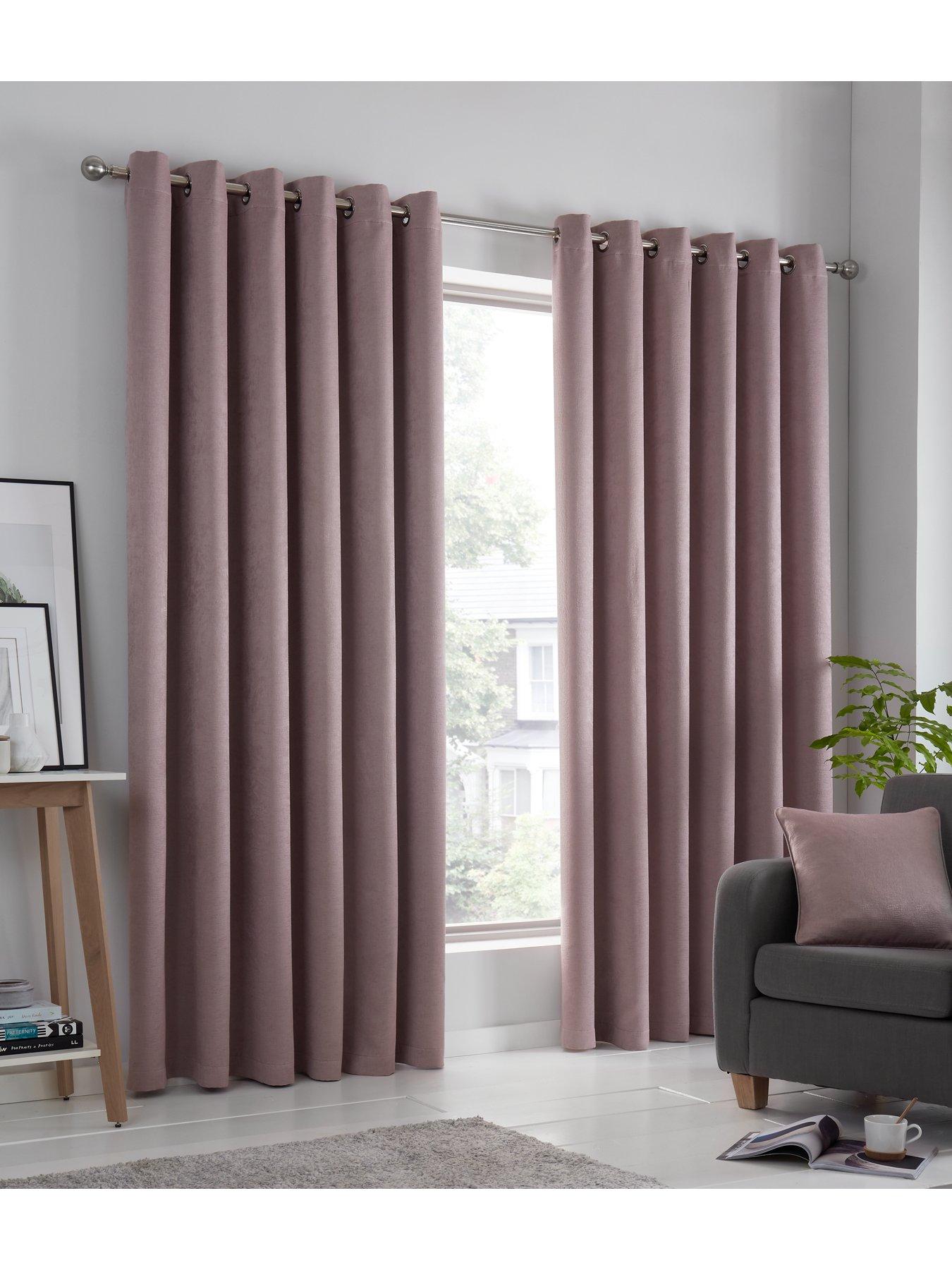 Fusion Strata Dim-Out Eyelet Curtains