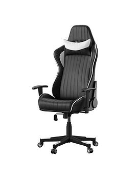 Product photograph of Alphason Senna Office Chair- Black White from very.co.uk