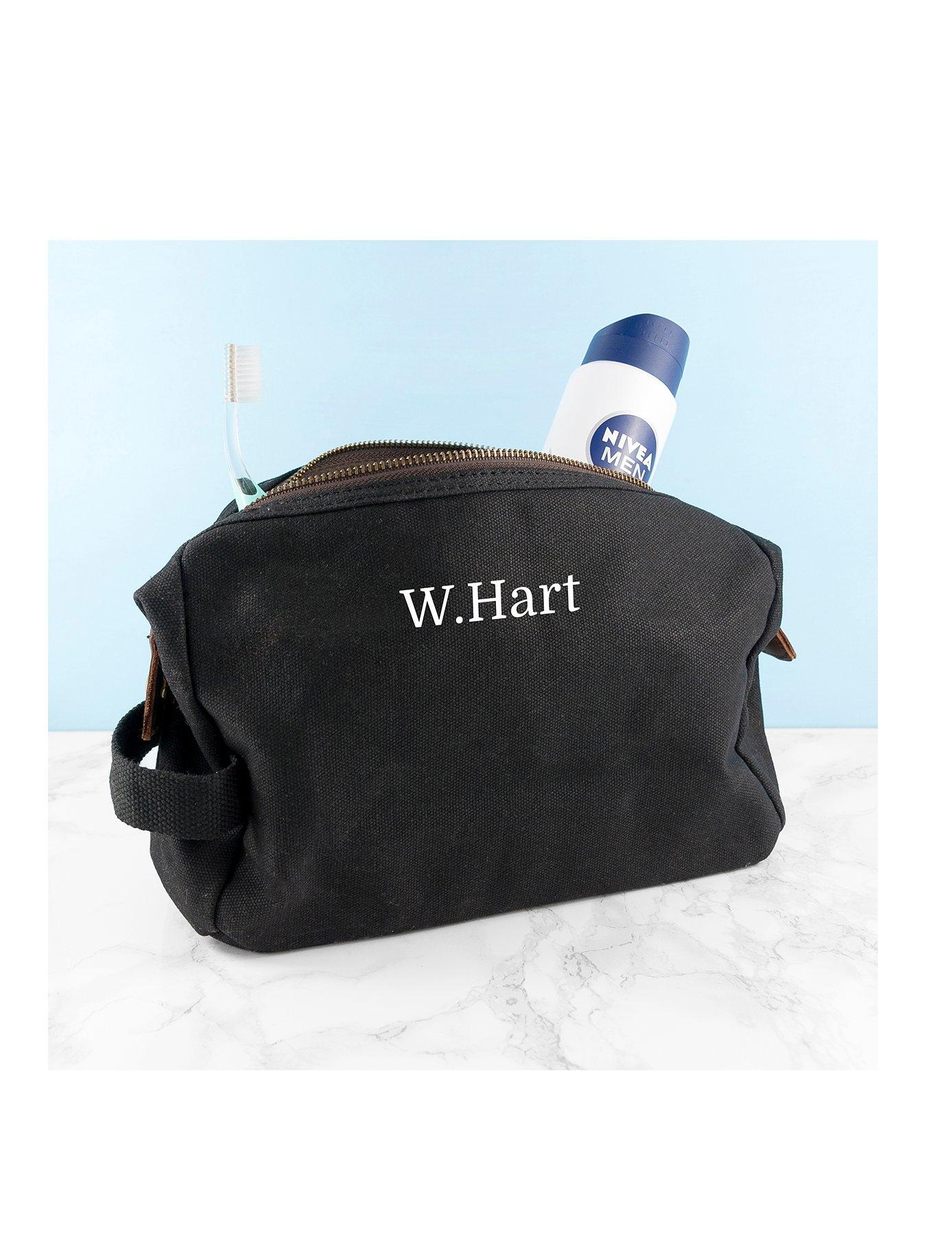 mens wash bag personalised