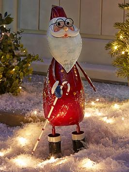 Product photograph of Three Kings Polka Santa Indoor Outdoor Christmas Decoration 41 5cm from very.co.uk